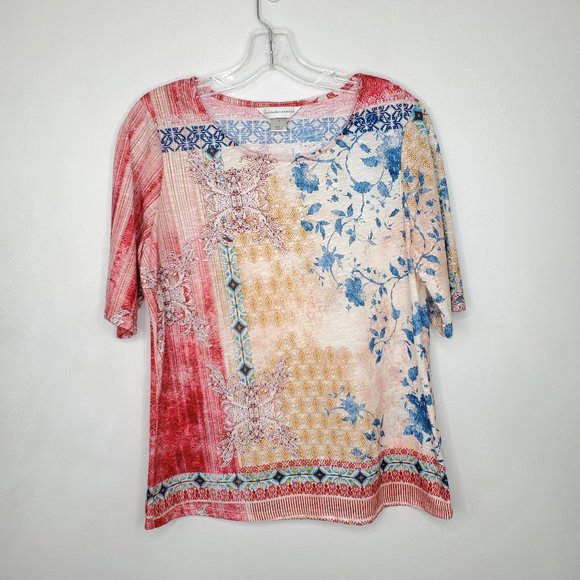 Christopher & Banks Lightweight Elbow Sleeve Top, Size M - Picture 1 of 9